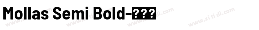 Mollas Semi Bold字体转换